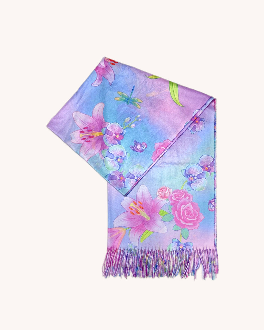 Cotton Candy Garden Pashmina - Image 36382215241911
