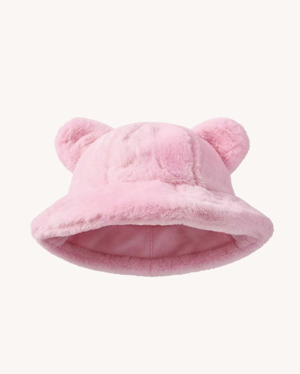 Cutesy Wootsy Bear Plush Bucket Hat - Pink - Image 1