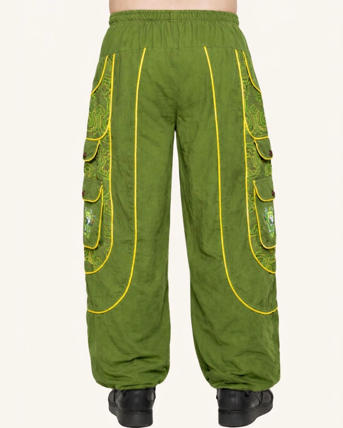 Gimme That Wonky Bass Harem Pants-Men