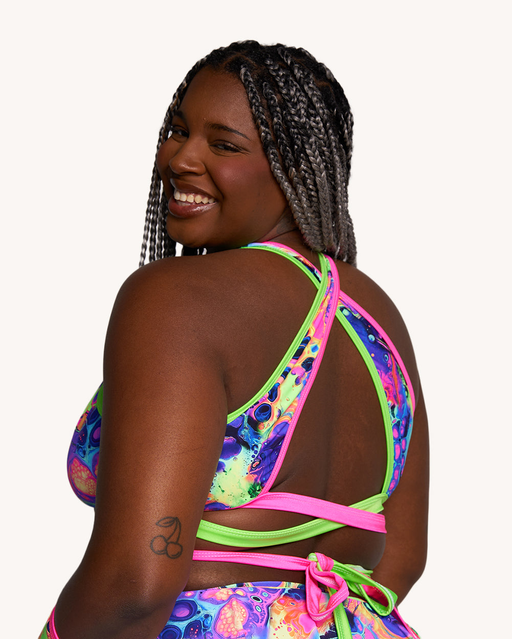 Acid Aura Rolita Couture x iHR Cross Back Top - Image 35634696421559