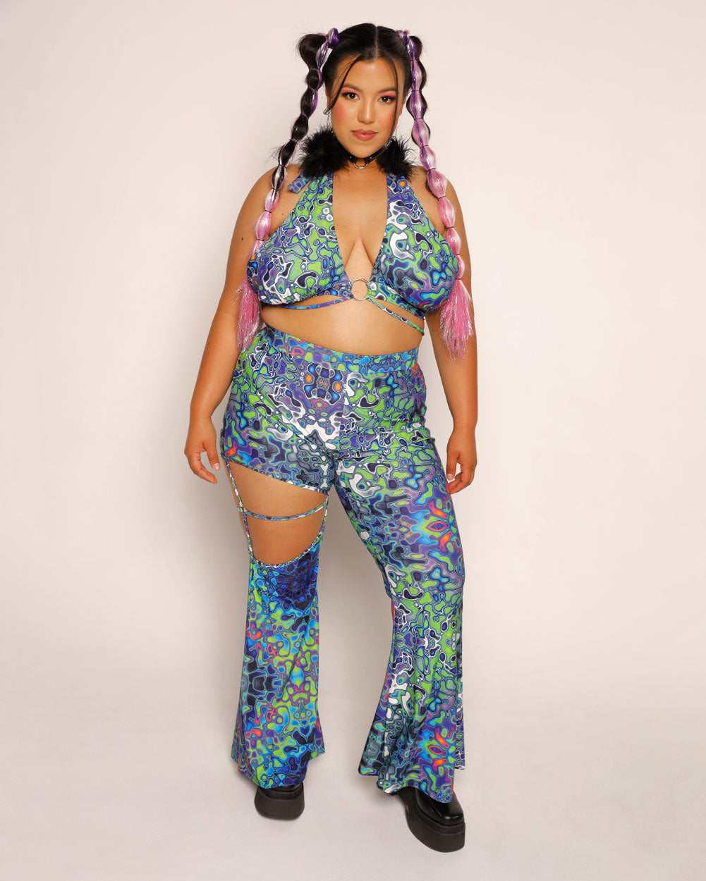 Acid Storm High-Waisted Pants-Blue/Green/Pink-Curve1-Full--Silvia---1X