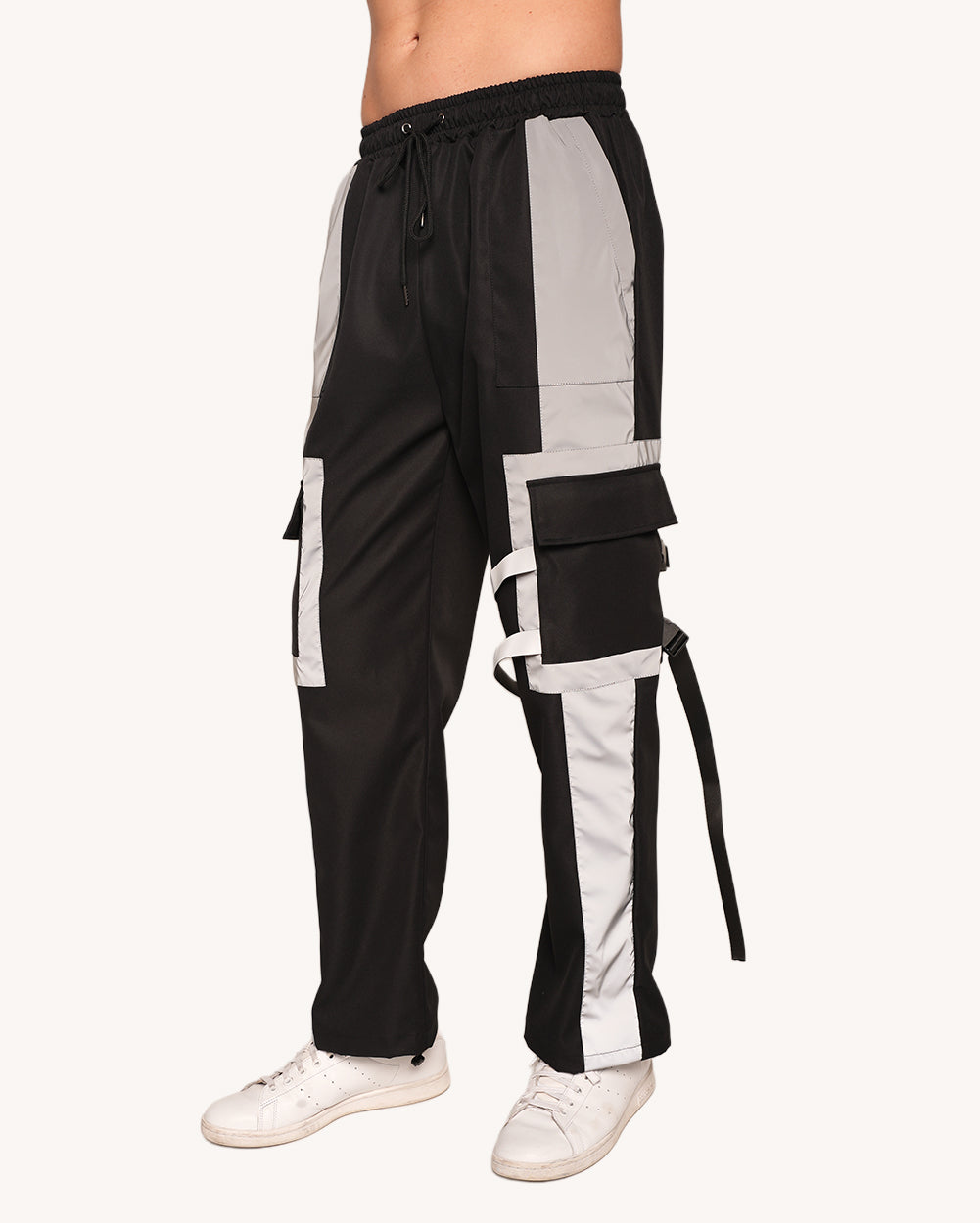 Aftershock Men's Silver Reflective Cargo Pants-Men