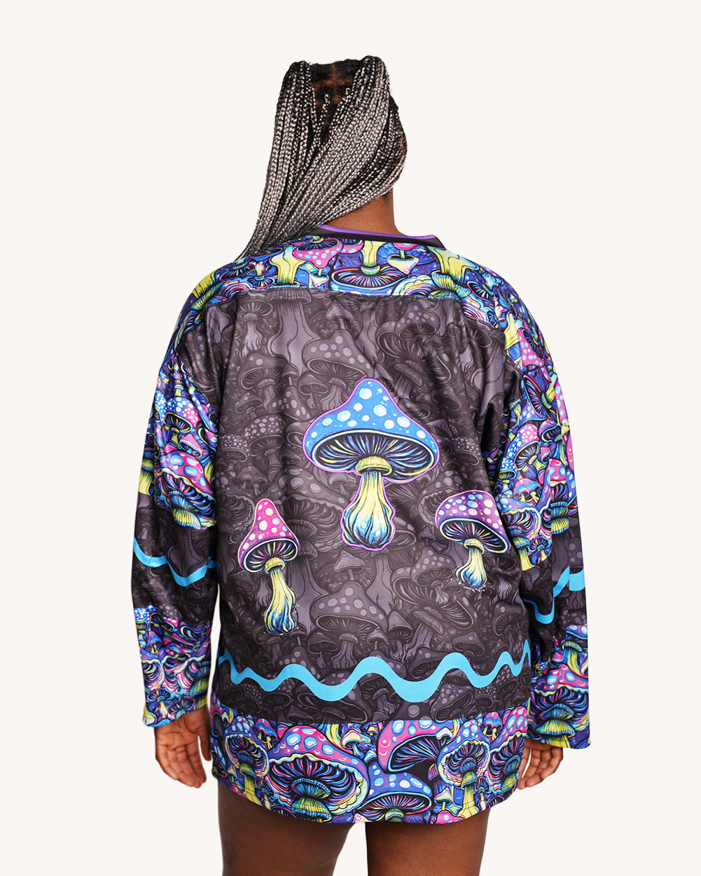 All These Shroomies UV Reactive Hockey Jersey - Image 6
