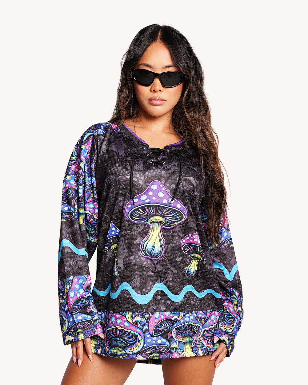 All These Shroomies UV Reactive Hockey Jersey - Image 37232161489079