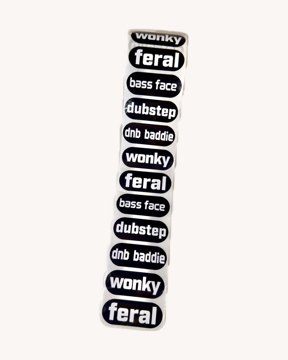 Bassline Gremlin Sticker Roll - Black