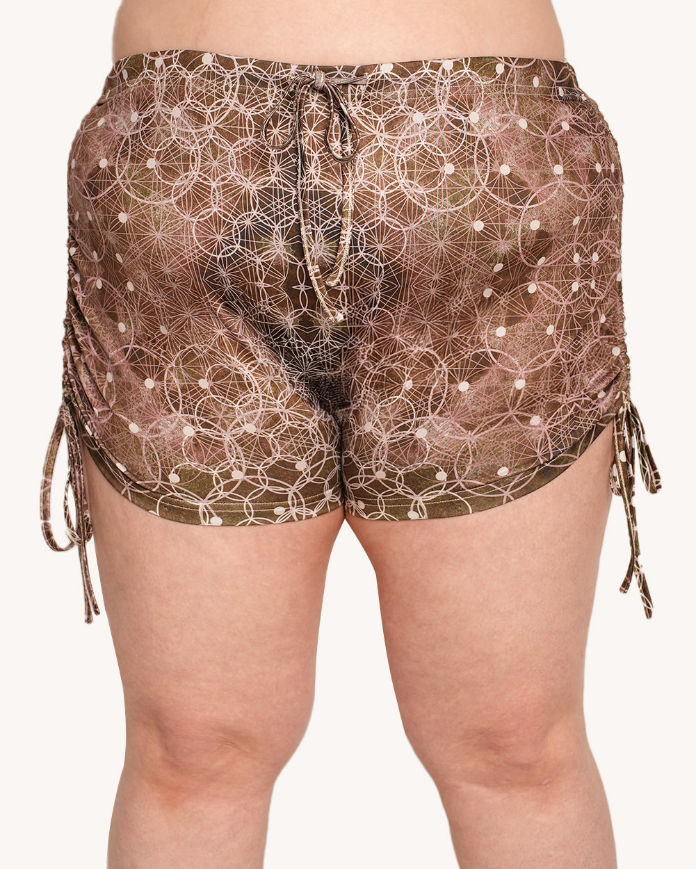 Beneath the Trees Ruched Booty Shorts - Image 32667983839415