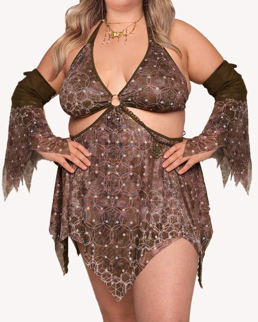 Beneath the Trees Dress with Sleeves - Image 6