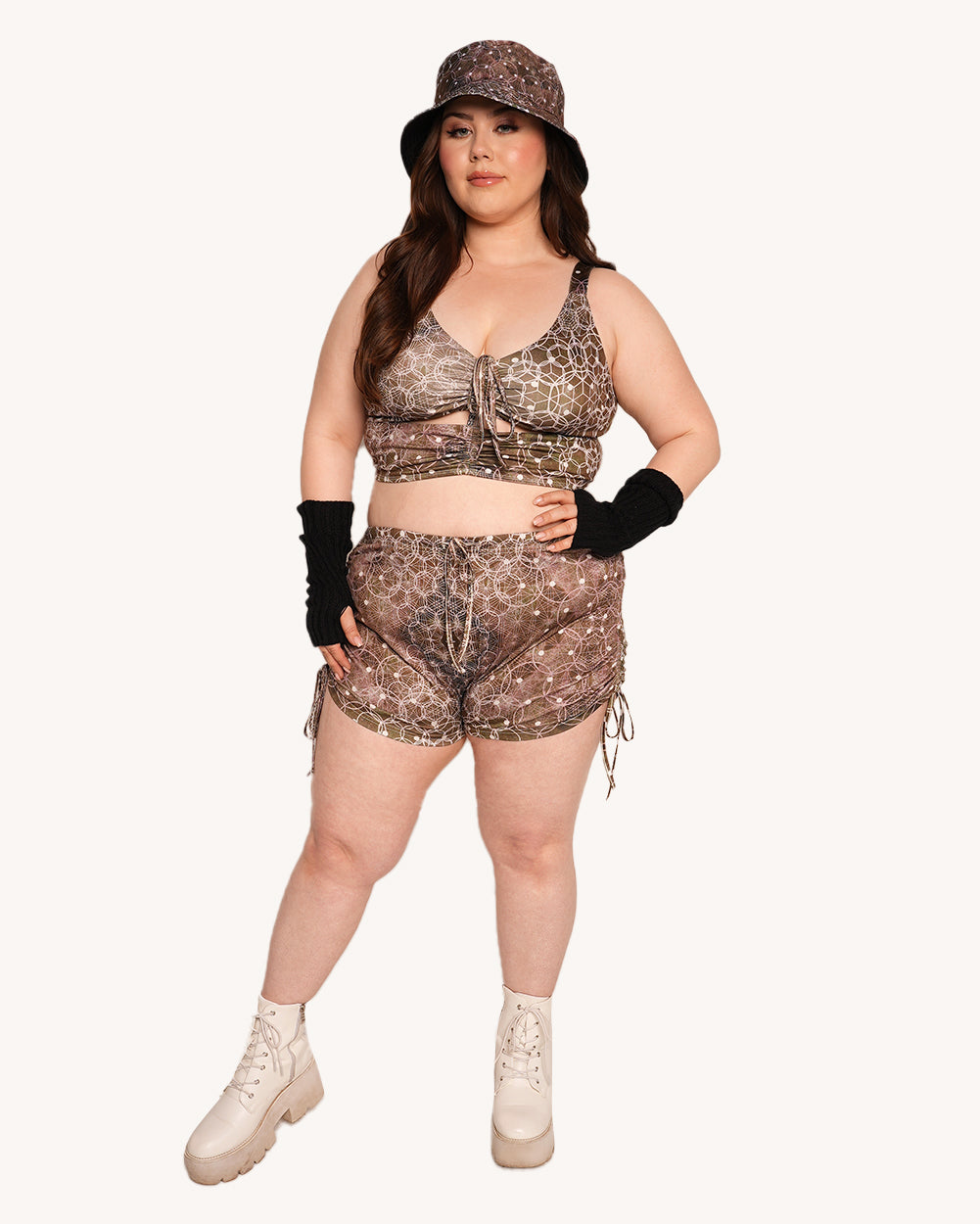 Beneath the Trees Ruched Booty Shorts - Image 5