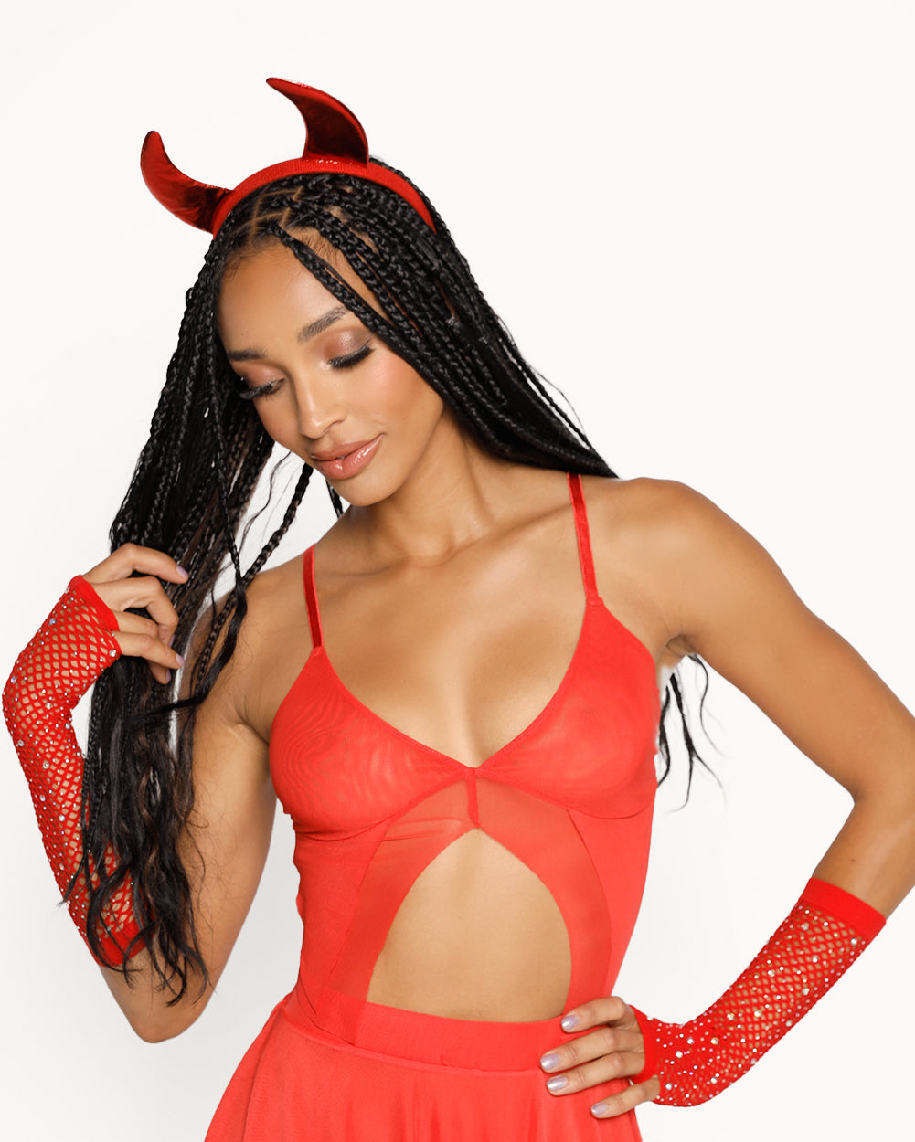 Bloodlust Top-Red-Regular-Front--Courtney---S