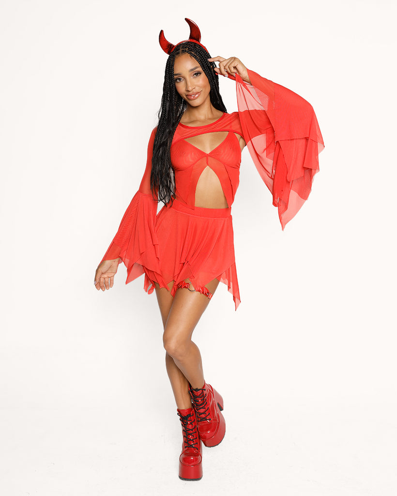 Bloodlust Ultra Crop Top-Red-Regular-Full--Courtney---S