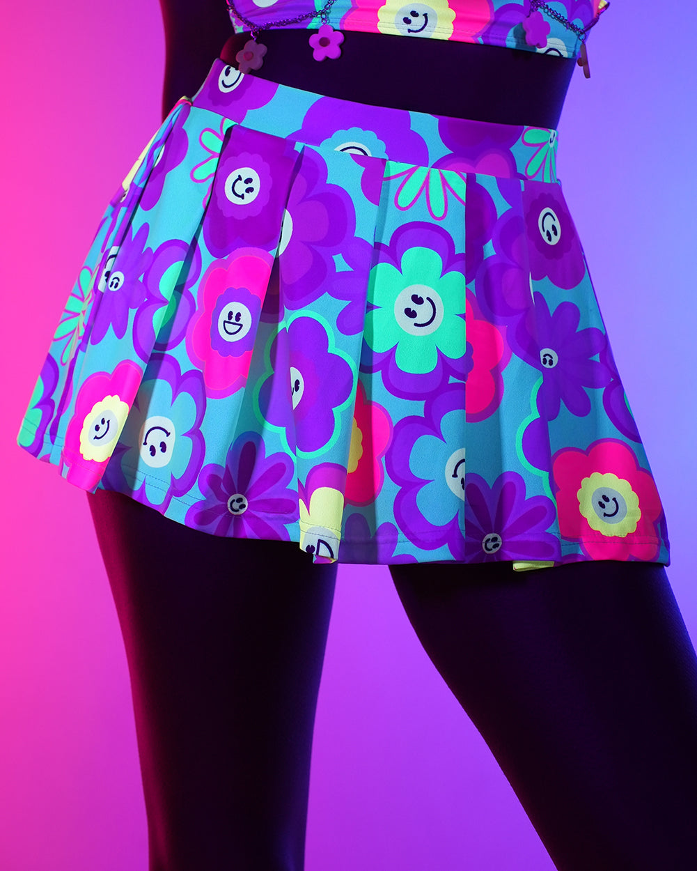 Blossoming Mini Skater Skirt - Image 32262370132151