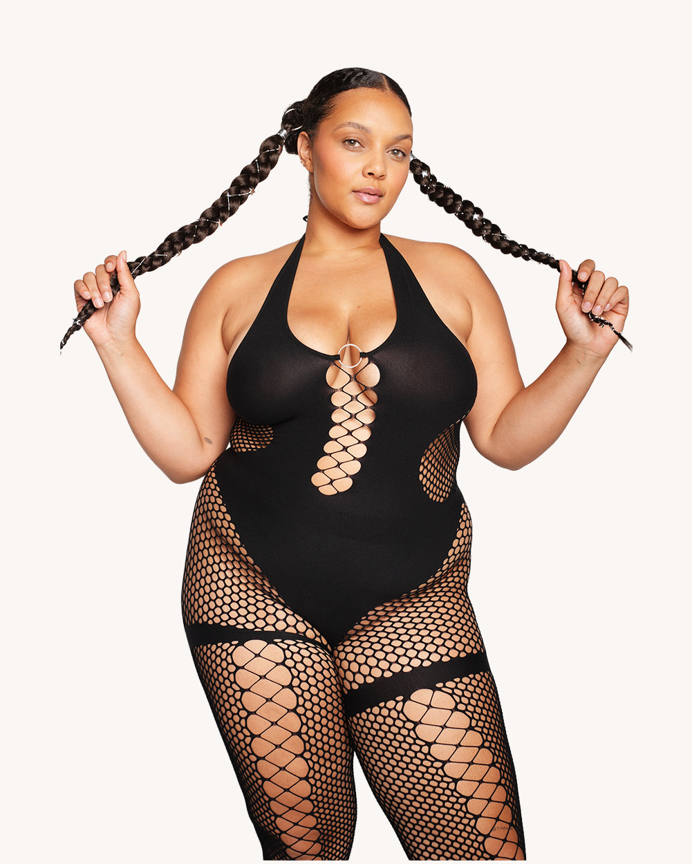 Booth Baddie Fishnet Jumpsuit - Image 4