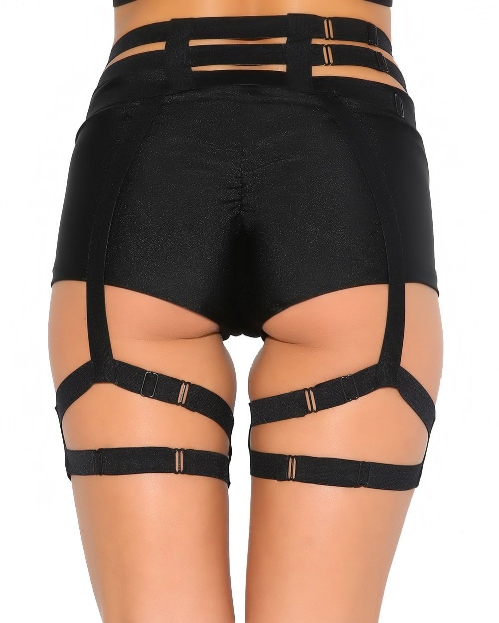 Studded Garter Belt Harness-back