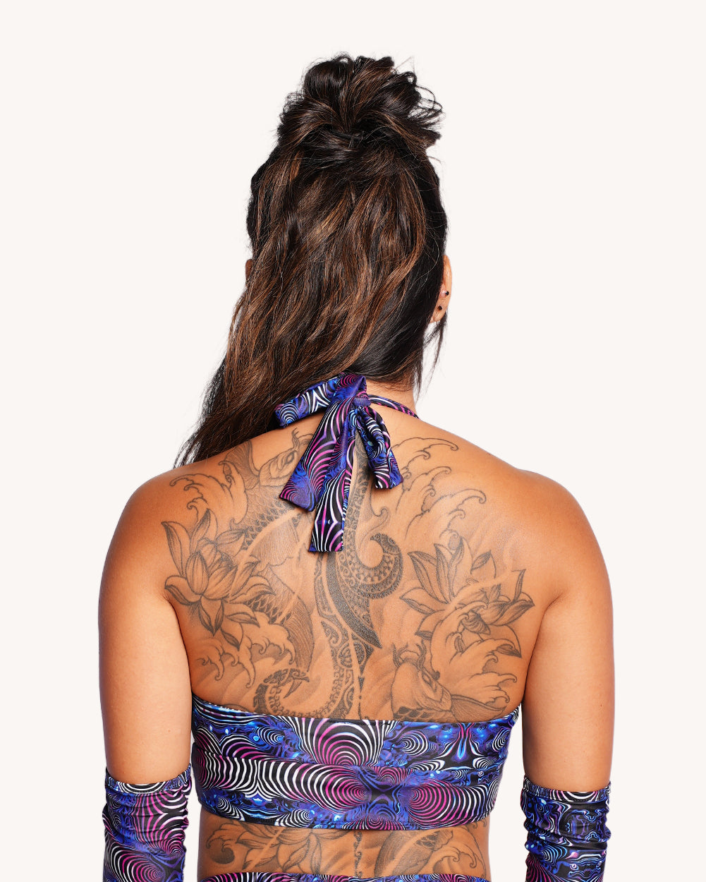 Brain Candy Halter Top with Sleeves - Image 36787425771703
