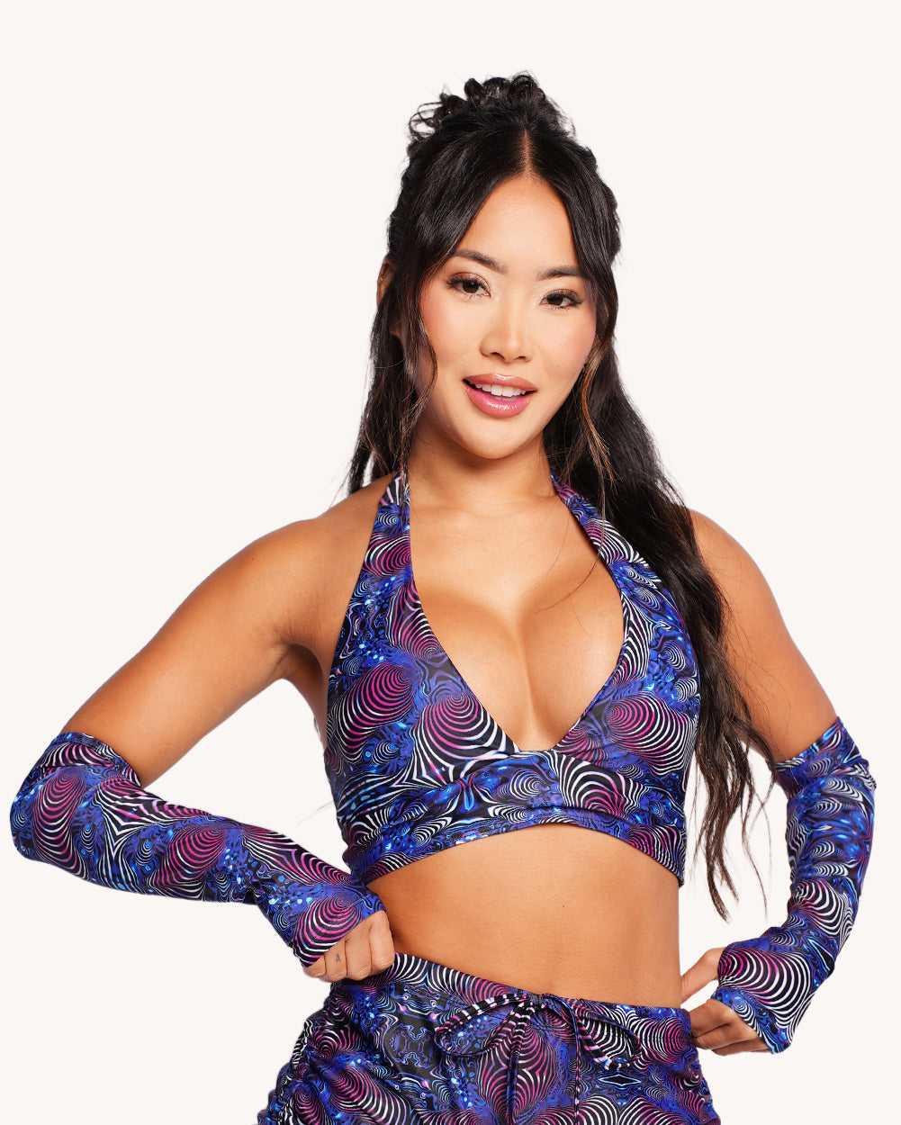 Brain Candy Halter Top with Sleeves - Image 1