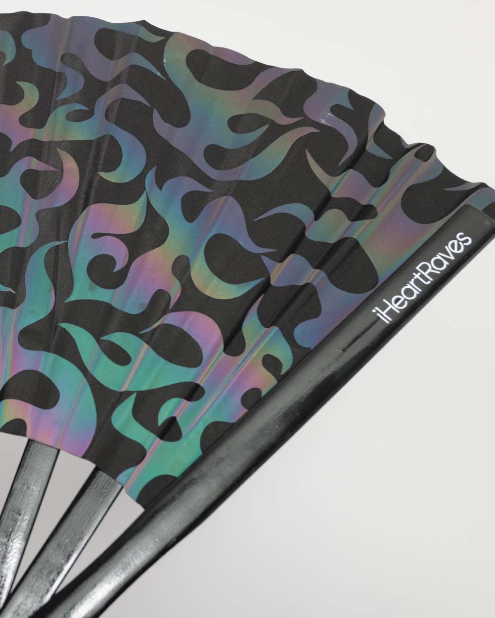 Brightest Flame Rainbow Reflective Hand Fan-Rainbow-Detail