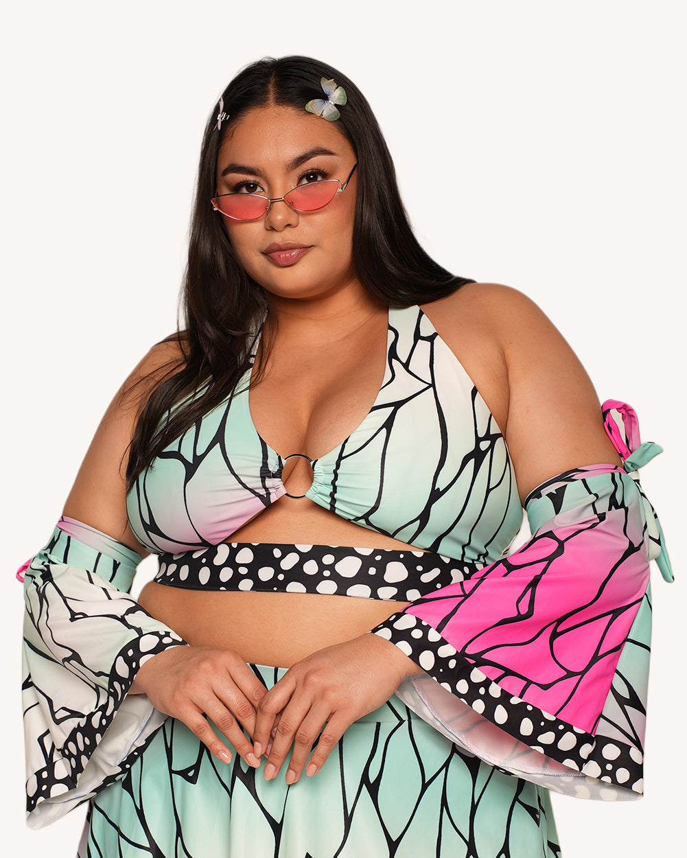 Butterfly Dance Top with Sleeves - Image 35189980233911