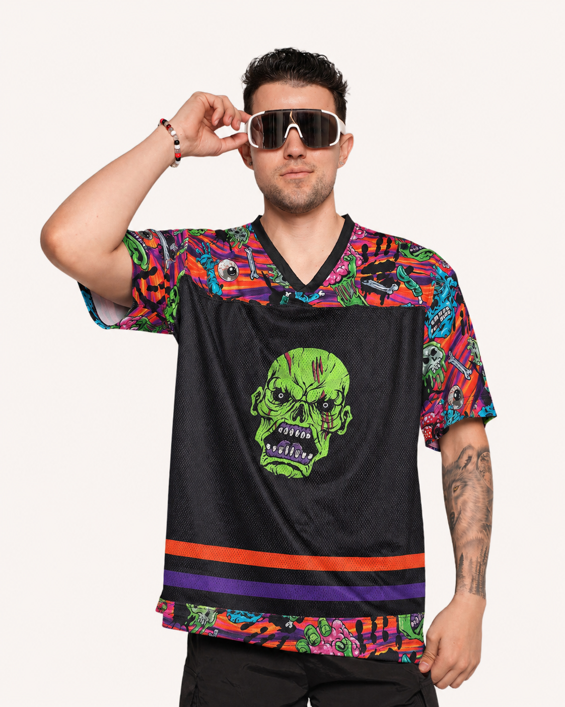 Rave With the Undead Football Jersey - Image 35772916498615
