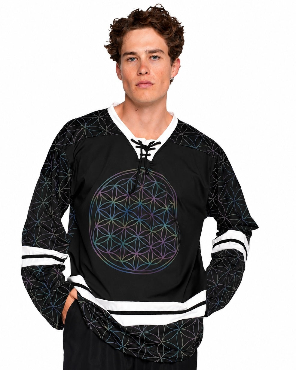 Sacred Geo Rainbow Reflective Jersey - Image 1