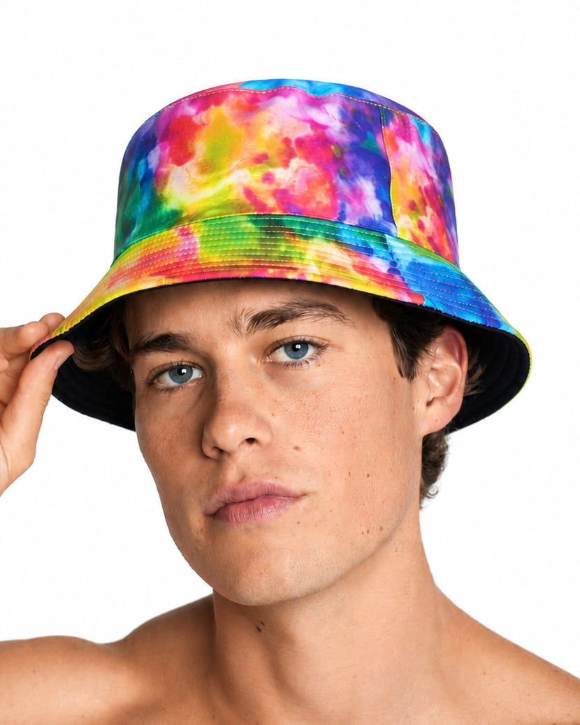 Baked AF Tie Dye Bucket Hat - Image 35808976666807