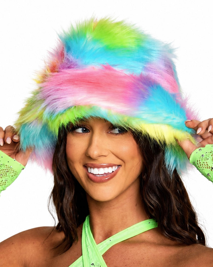Side Quest Fiesta Furry Bucket Hat - Image 35808977387703