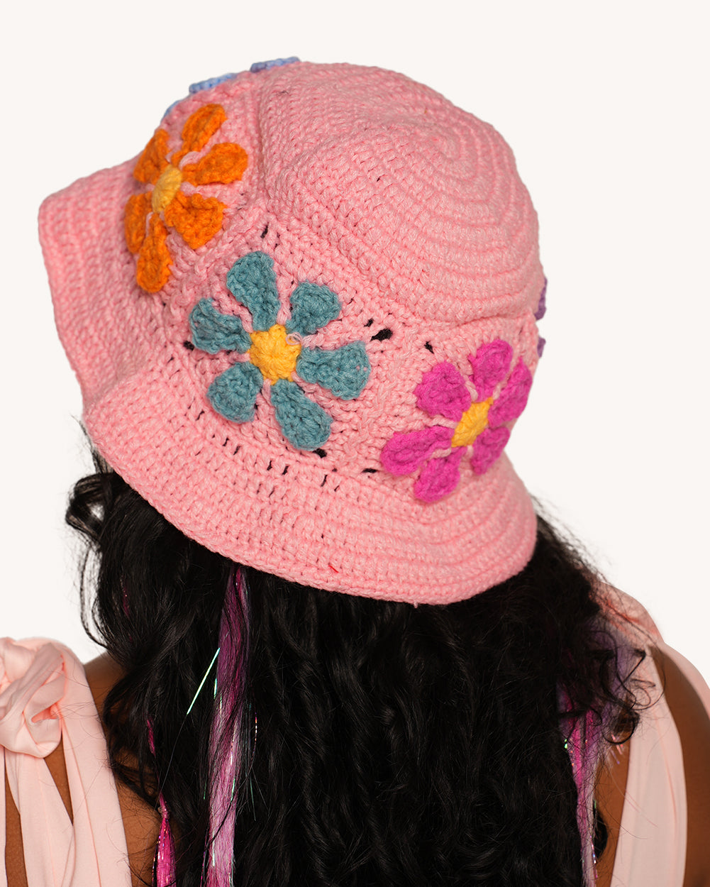 Child of the Forest Floral Crochet Hat - Image 32261279252663