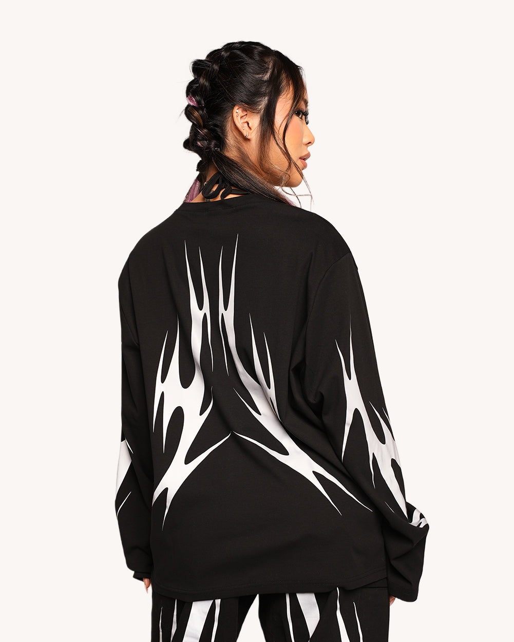 Coded in Chaos Unisex Reflective Long Sleeve - Image 2