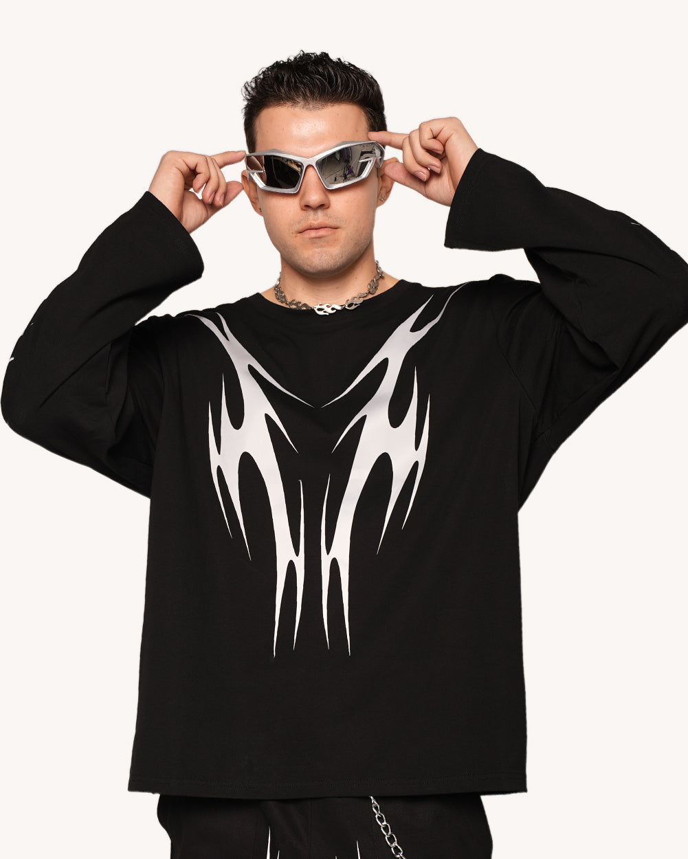 Coded in Chaos Reflective Long Sleeve-Men