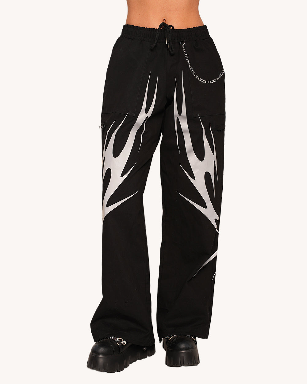 Coded in Chaos Unisex Reflective Pants - Image 34586628489399