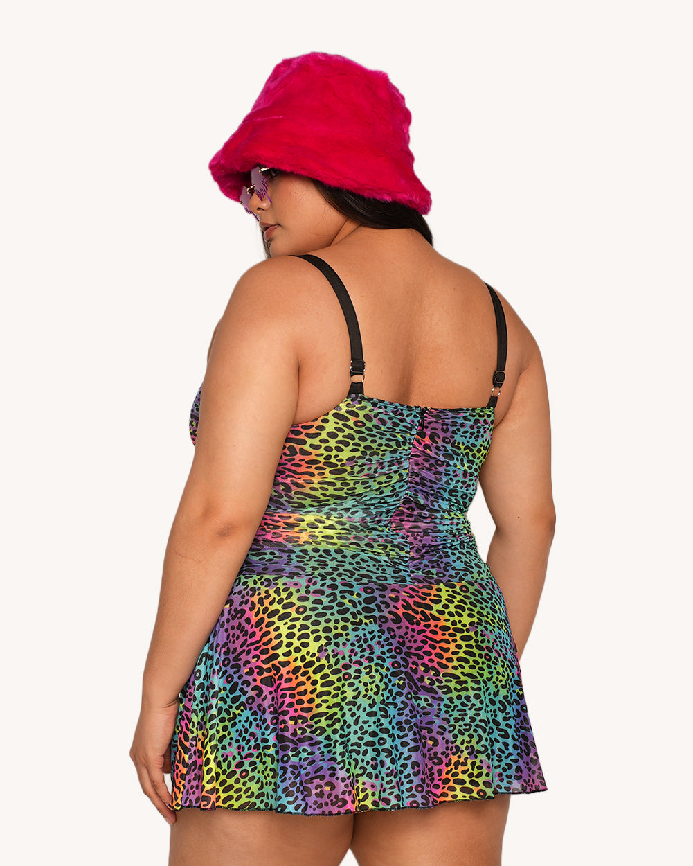 Cosmic Jungle Cutout O-Ring Mesh Dress - Image 35012639817911