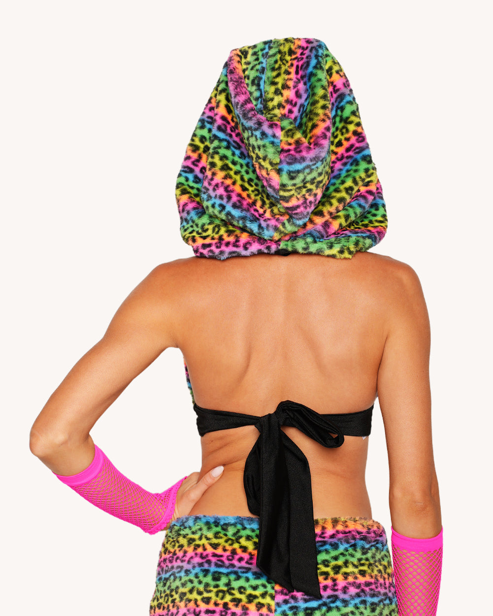 Cosmic Jungle Fur Bra Top - Image 2