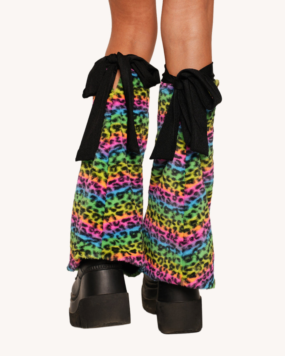 Cosmic Jungle Fur Leg Warmers - Image 1