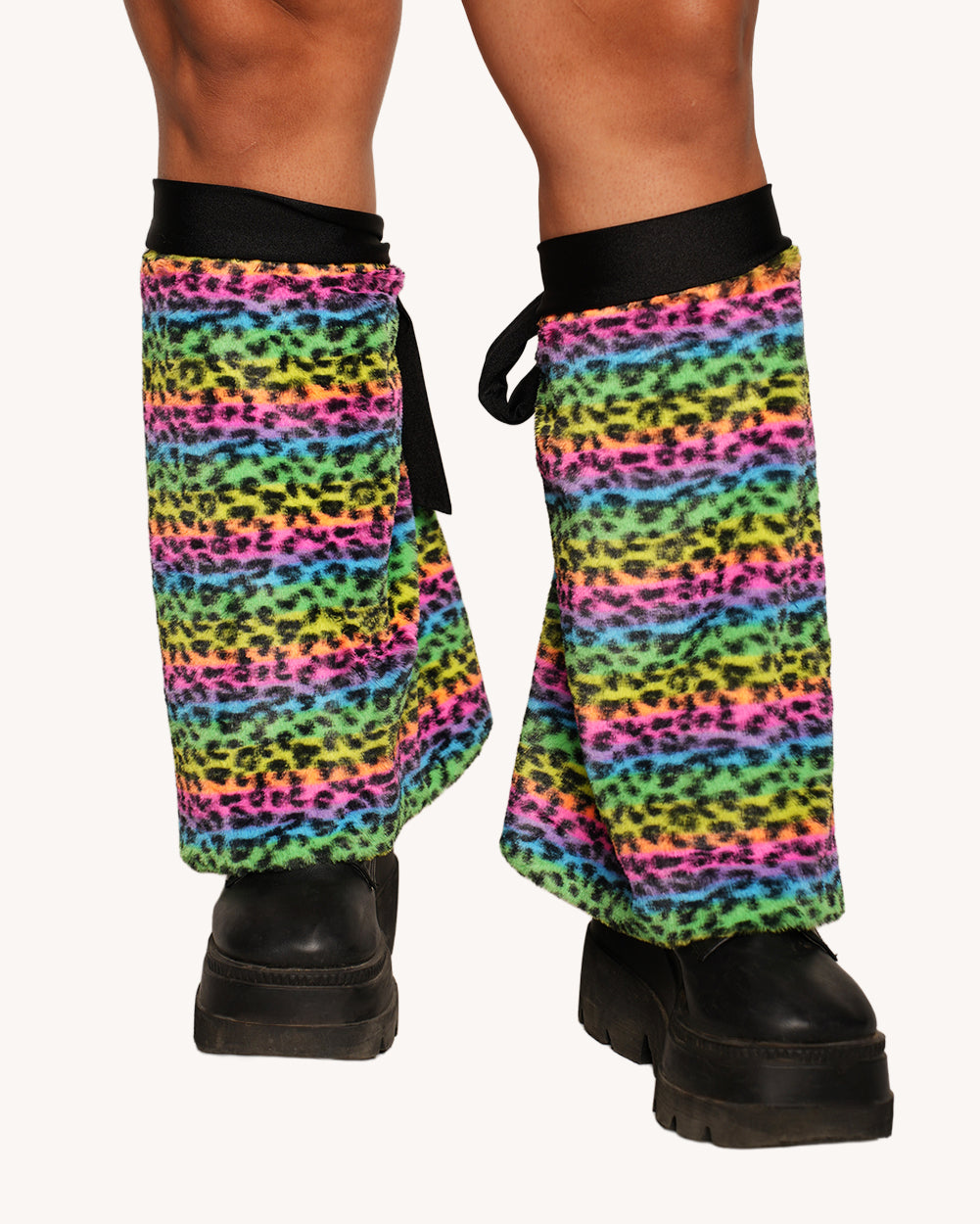 Cosmic Jungle Fur Leg Warmers - Image 3