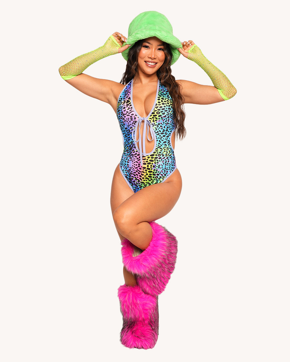 Cosmic Jungle Tie Bodysuit - Image 35402640195767