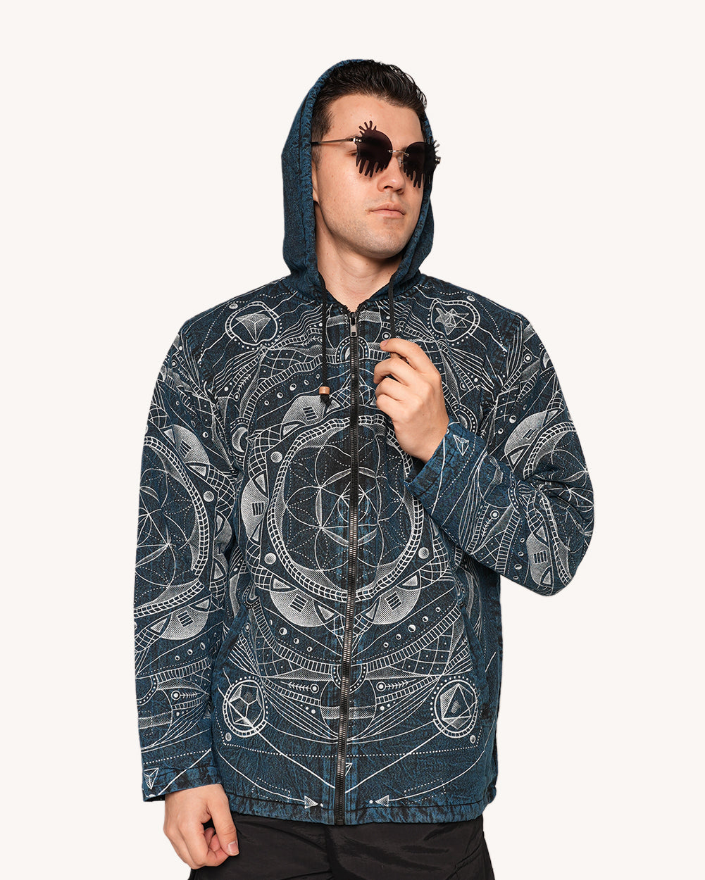 Cosmic Wanderer Zipper Hoodie - Image 34493885841591