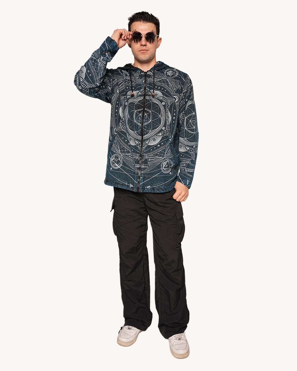 Cosmic Wanderer Zipper Hoodie - Image 34493885776055