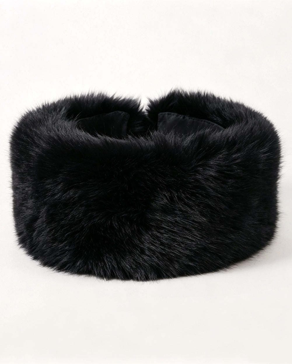 Cozy Cutie Faux Fur Headband - Black