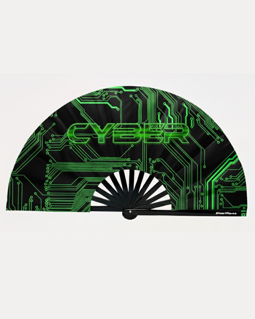 Cyber Matrix UV Reactive Hand Fan - Image 34223383249079