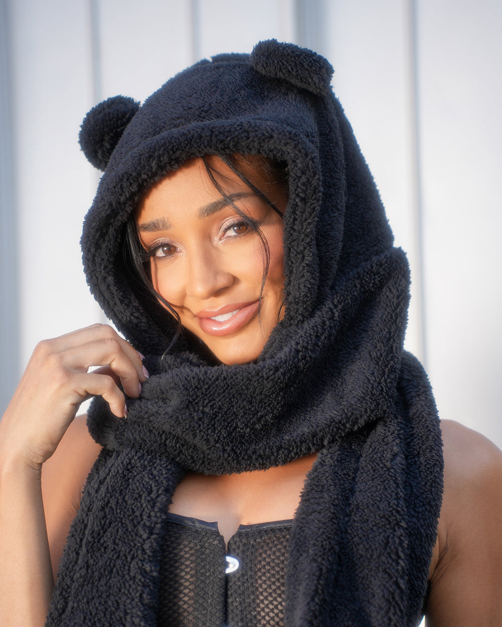 Rave Cub Bear Hat with Scarf - Image 33068429246647