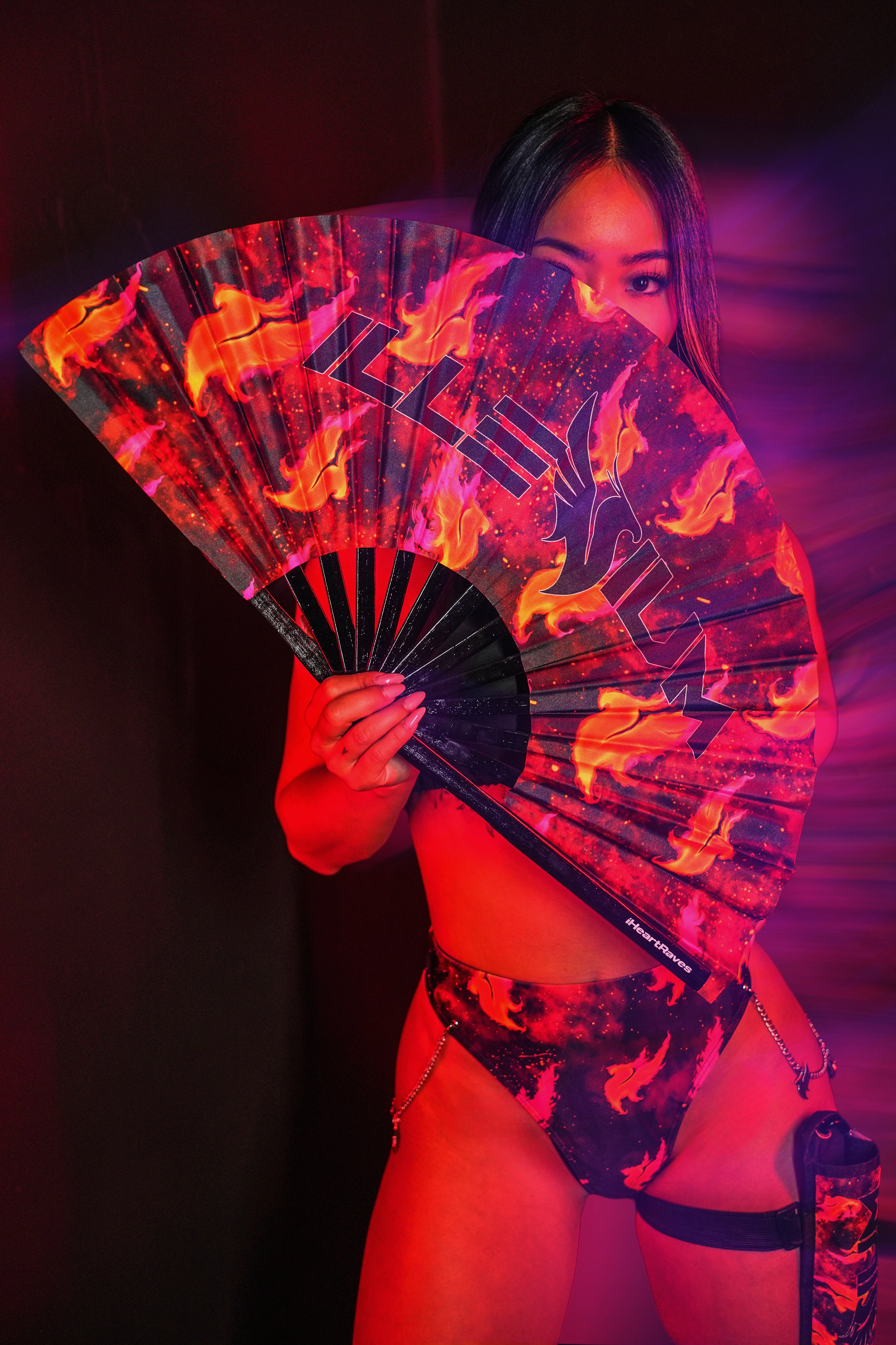 iHR x ILLENIUM From the Ashes Hand Fan - Image 33834004152503
