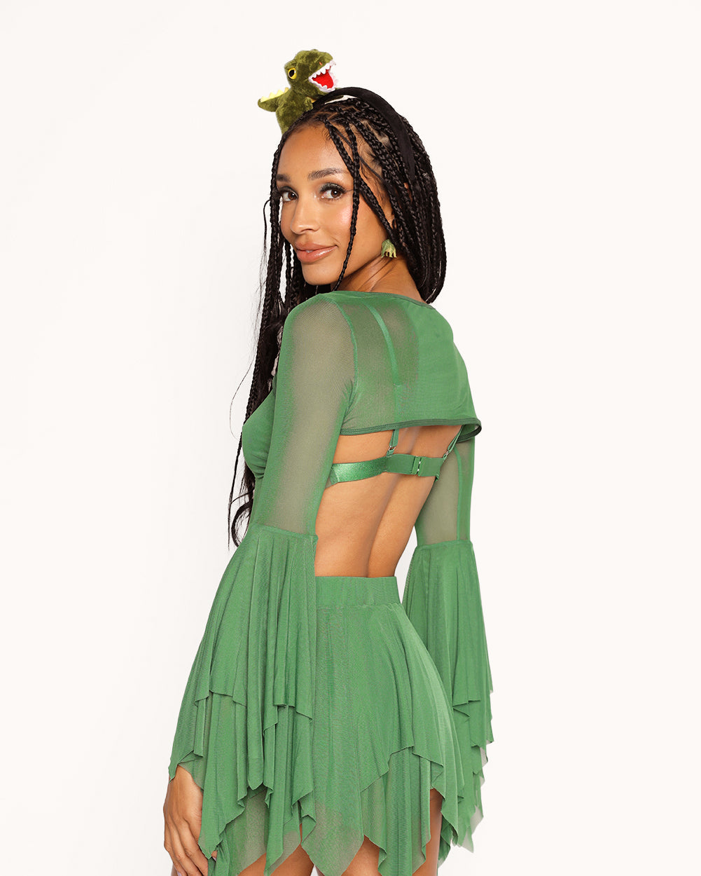 Dark Arts Ultra Crop Top - Green-Green-Regular-Back--Courtney---S