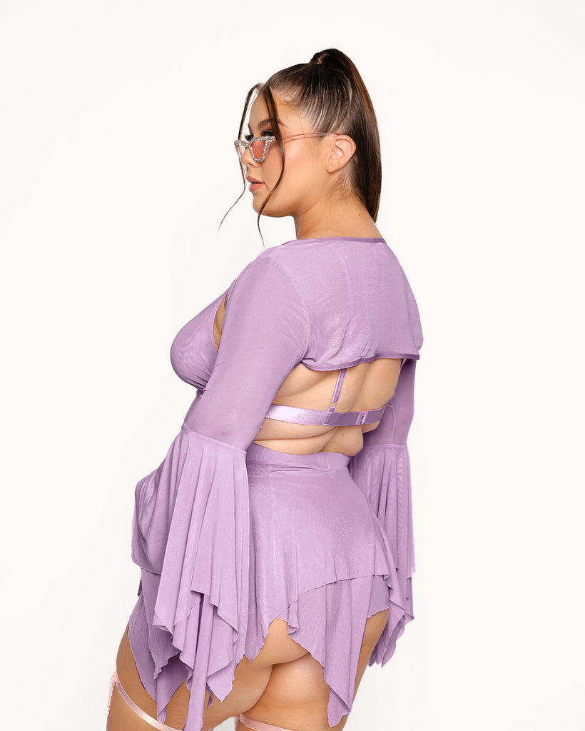 Dark Arts Ultra Crop Top - Lavender-Lavender-Curve1-Back--Milani---1X