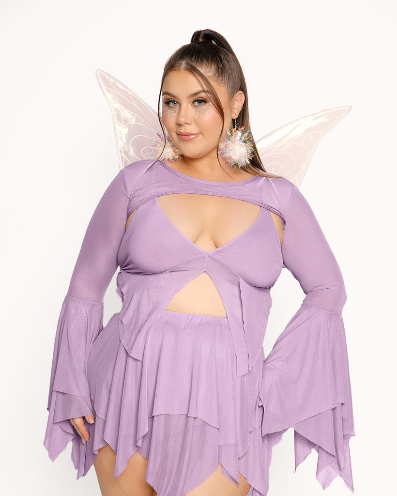 Dark Arts Ultra Crop Top - Lavender-Lavender-Curve1-Front--Milani---1X