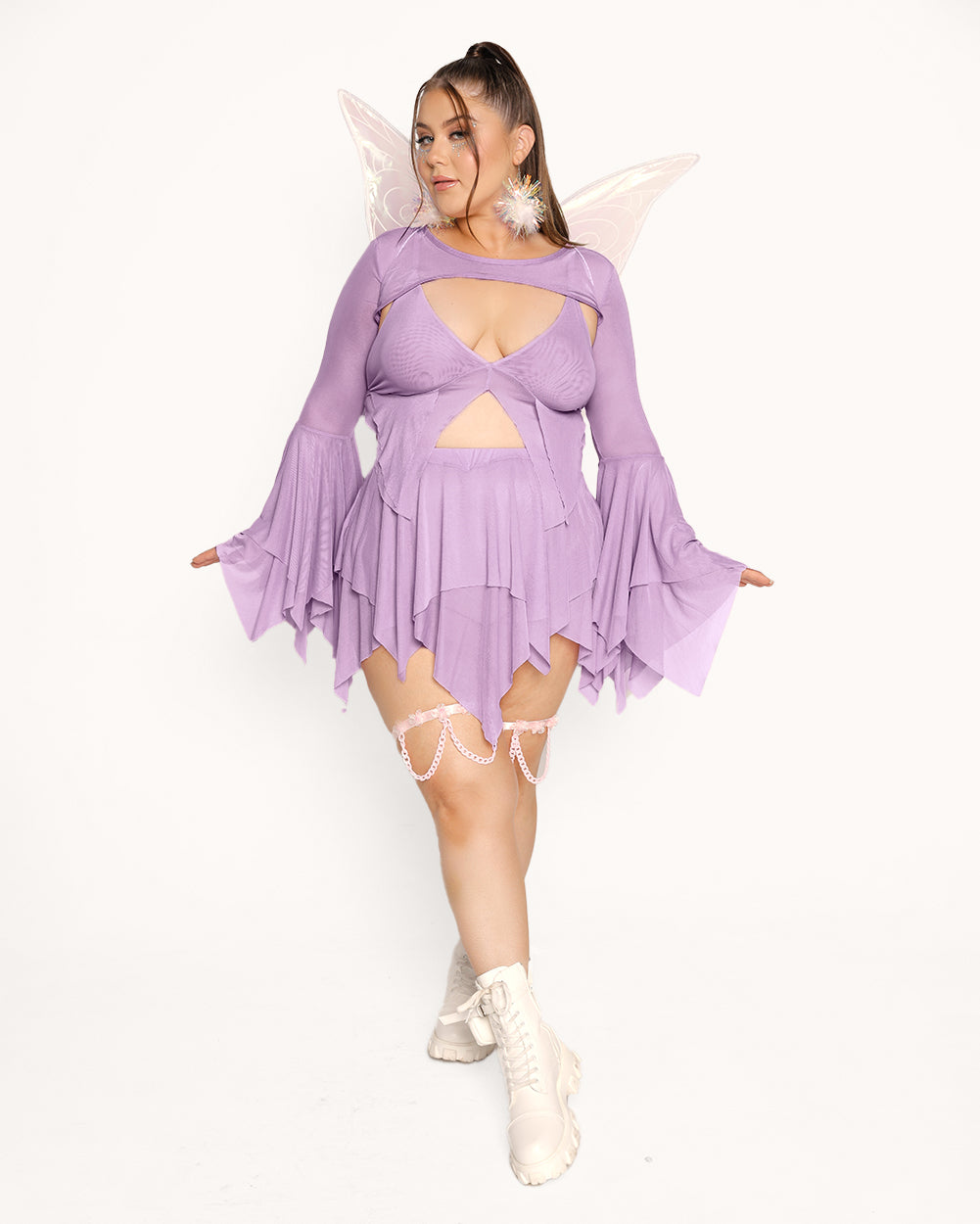 Dark Arts Ultra Crop Top - Lavender-Lavender-Curve1-Full--Milani---1X