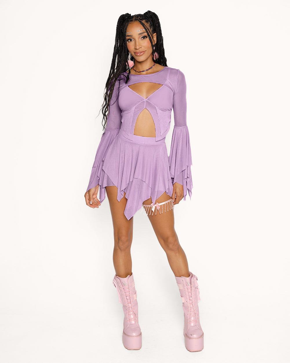 Dark Arts Ultra Crop Top - Lavender-Lavender-Regular-Full--Courtney---S