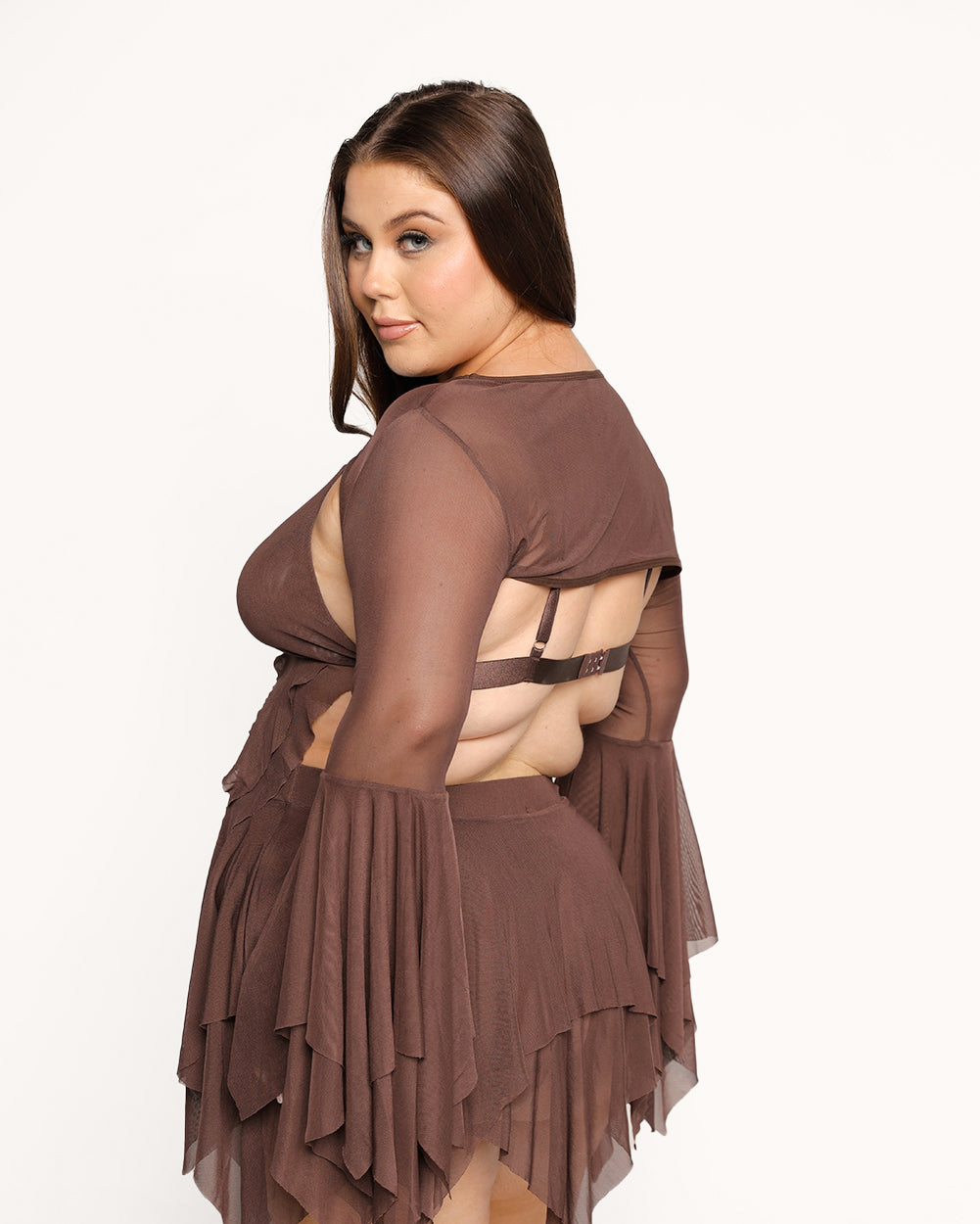 Dark Arts Ultra Crop Top - Brown-Curve1-Back--Milani---1X