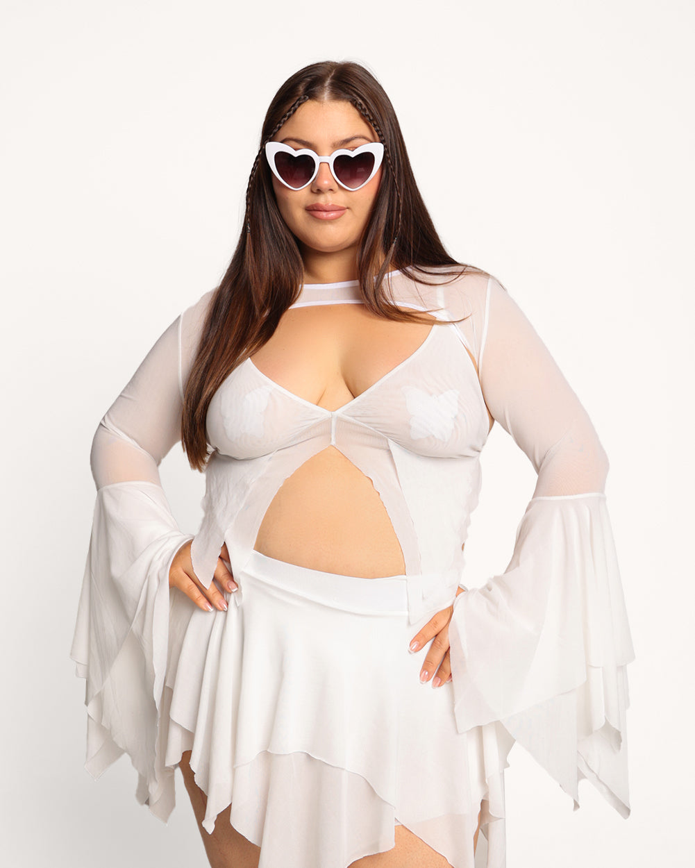 Dark Arts Ultra Crop Top - White-White-Curve1-Front--Milani---1X