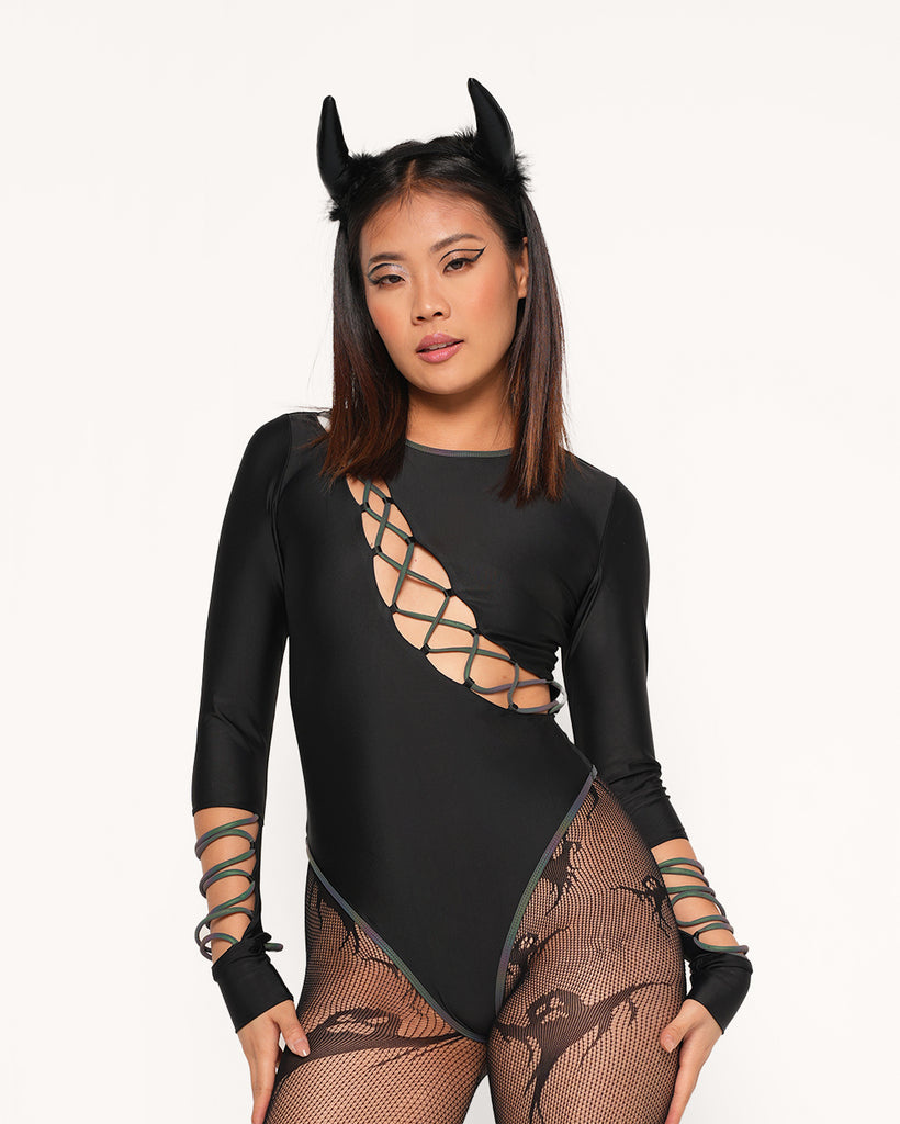 Death Trap Bodysuit-Black-Regular-Front--Valerie---S