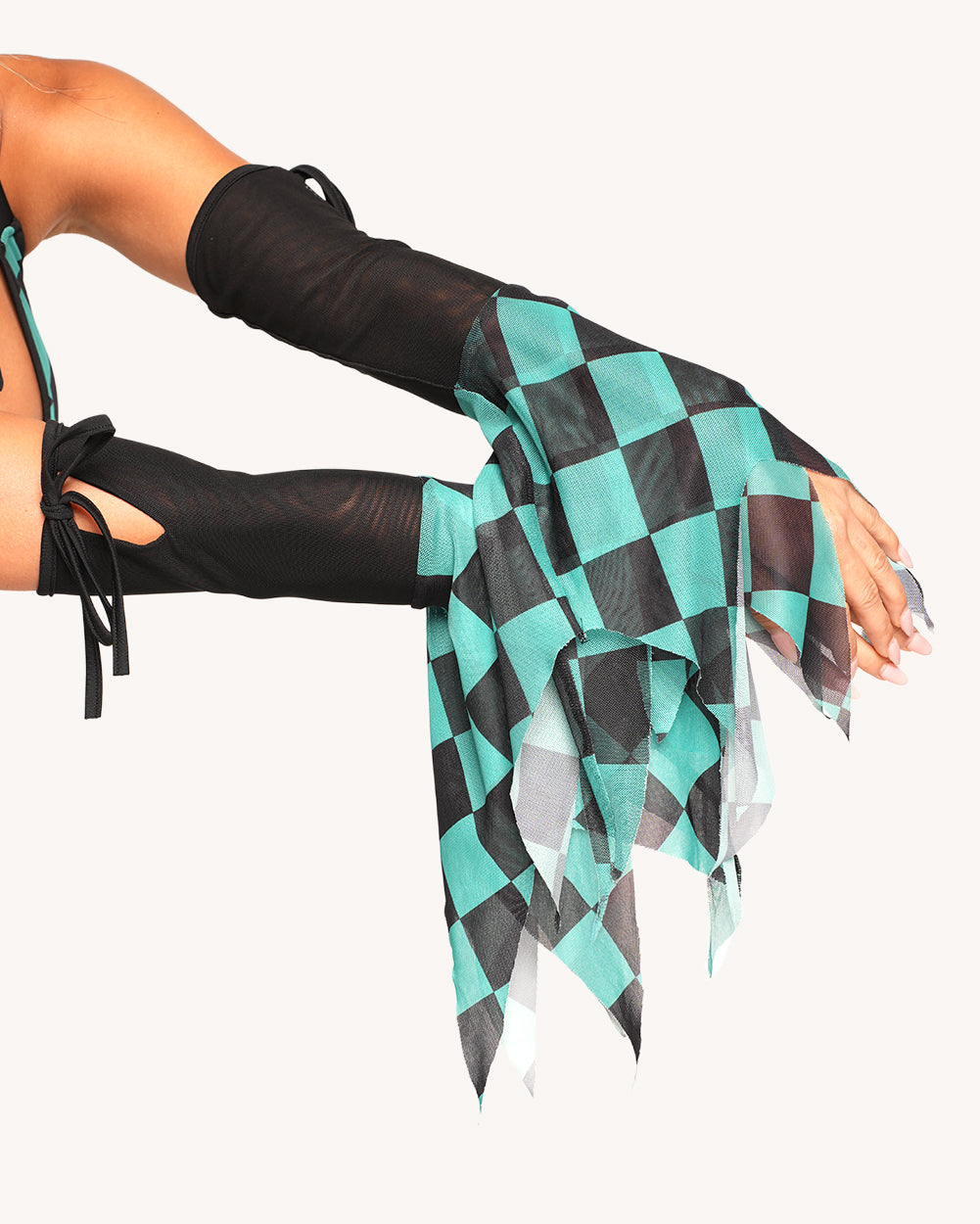 Demon's Mercy Mesh Dress with Sleeves - Image 1