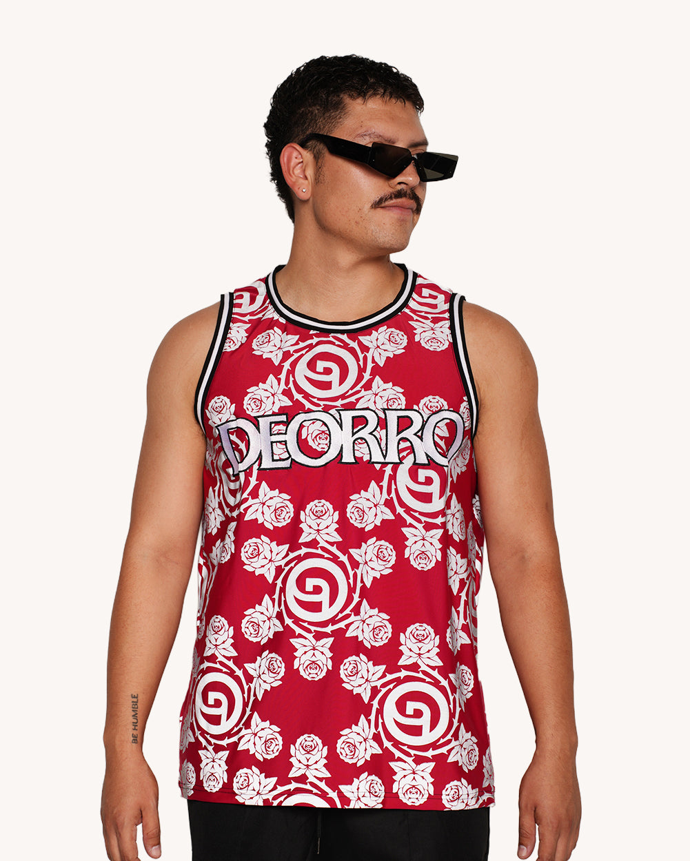Deorro x iHR Silver Reflective Basketball Jersey - Image 1